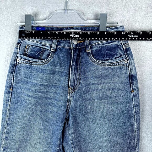 Zuccos Vintage 1992 Women's High Rise Flare Jeans 100% Cotton Blue Size 26 - Picture 6 of 10